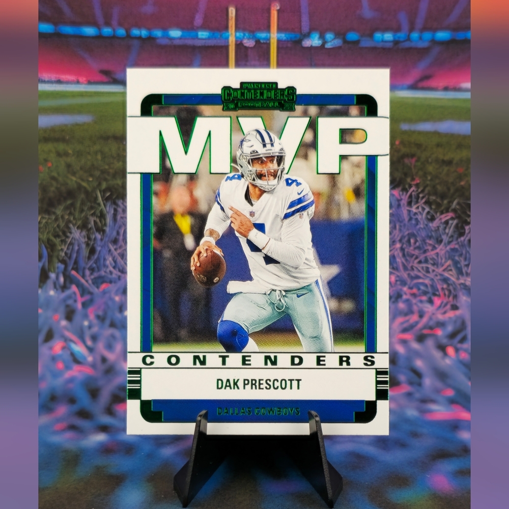 2022 Panini Contenders - MVP Contenders Emerald Dak Prescott Dallas Cowboys
